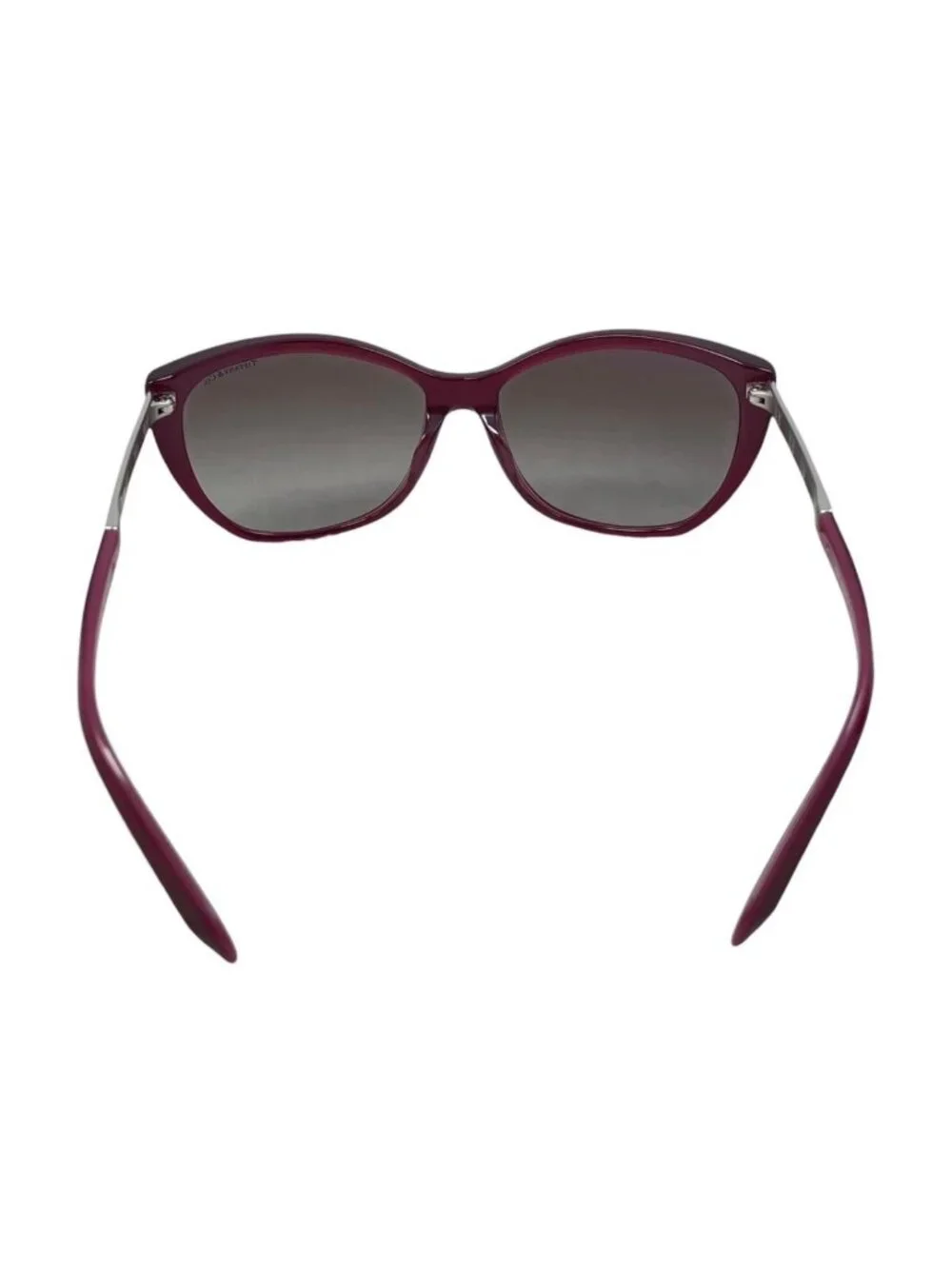 Tiffany & Co Sunglasses Atlas Logo Wine Red Bordeaux Silver Eyewear